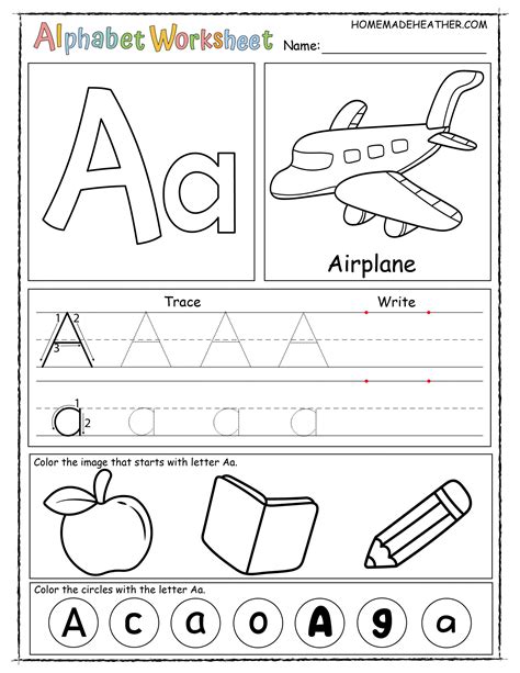 Letter A Worksheets Printable