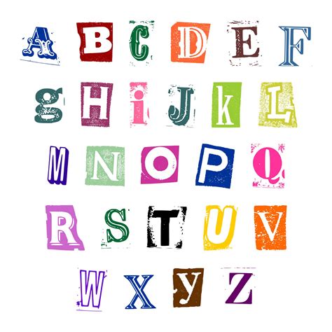 Letter Cut Outs Printable