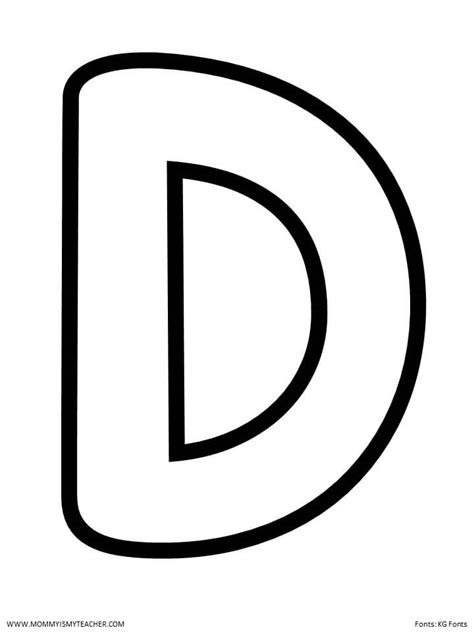 Letter D Template