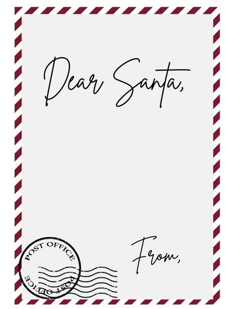 Letter From Santa Template Free Download