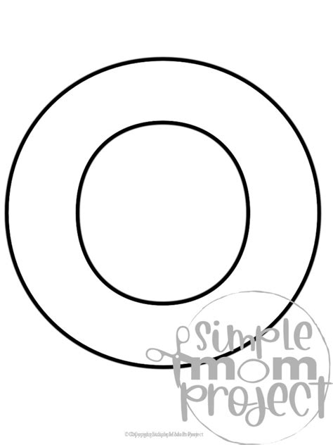 Letter O Template