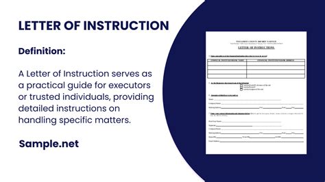 Letter Of Instructions Template