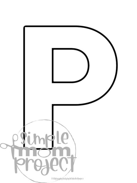 Letter P Template