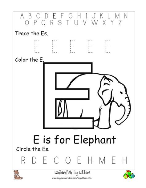 Letter Printable Worksheets