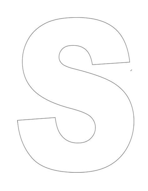 Letter S Template