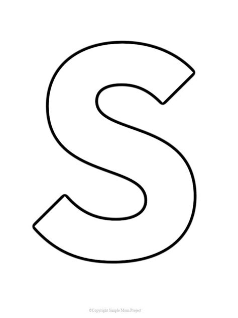 Letter S Template Large