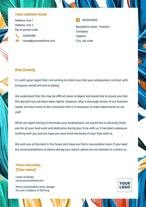 Letter Template Download