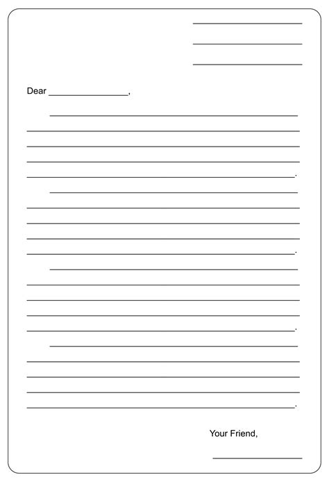 Letter Template Free Printable