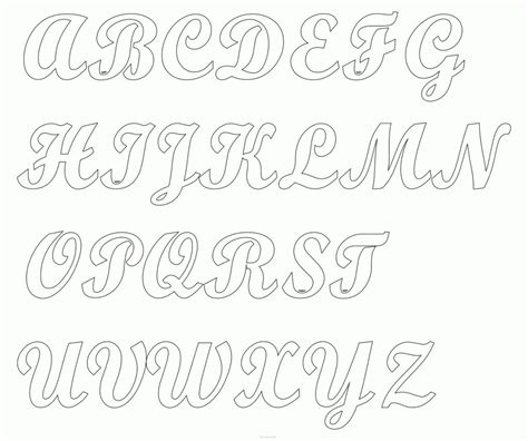 Lettering Outlines Printable