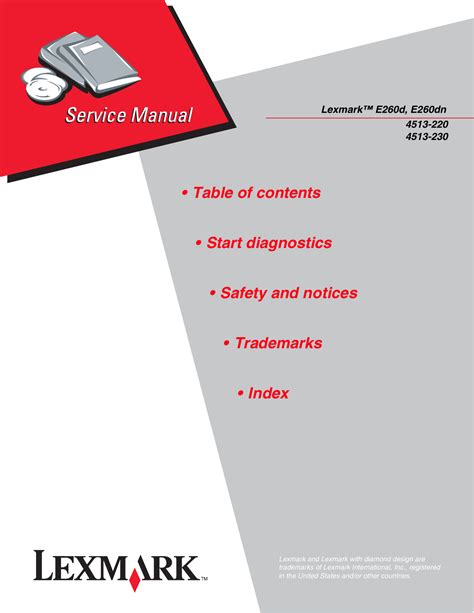 Lexmark E260 E260d E260dn 4513 200 4513 220 4513 230 Service Parts Manual