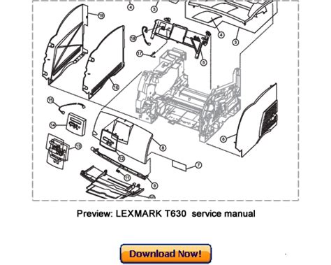 Lexmark T630 T630n T632 T632n T634 T634n Service Repair Manual Download