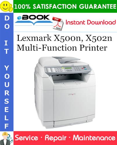 Lexmark X500n X502n Multi Function Printer Service Repair Manual