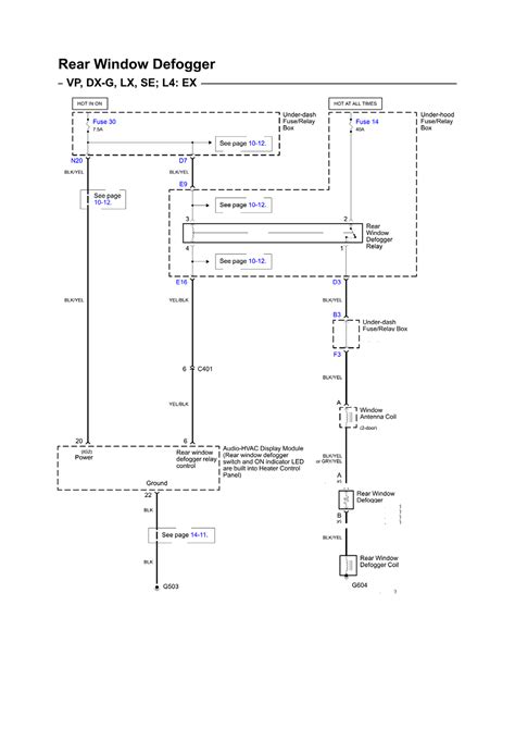 Lexus Rear Defroster Wiring Diagram Schematic