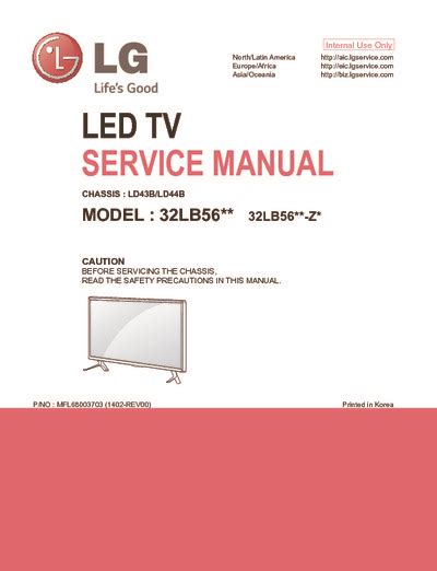 Lg 32lb5610 Cd Tv Service Manual Download