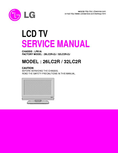 Lg 32lc2r Zj Manual