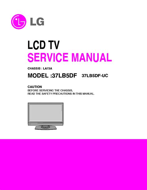 Lg 37lb5df 37lb5df Uc Lcd Tv Service Manual