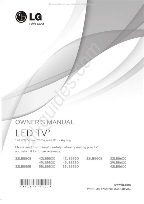 Lg 42lb5500 42lb5500 Sd Led Tv Service Manual