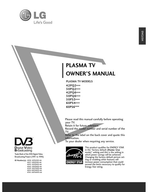 Lg 42pq20d 42pq20d Aa Plasma Tv Service Manual