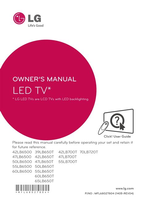 Lg 47lb6500 47lb6500 Um Led Tv Service Manual