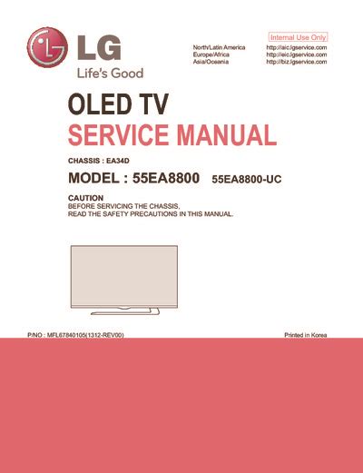 Lg 55ea8800 55ea8800 Uc Tv Service Manual