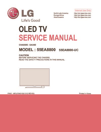 Lg 55ea8800 Cc Tv Service Manual