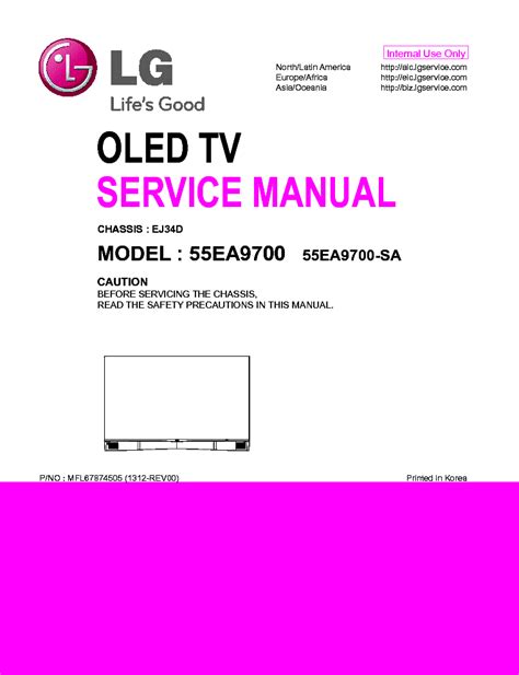 Lg 55ea9700 55ea9700 Sa Tv Service Manual