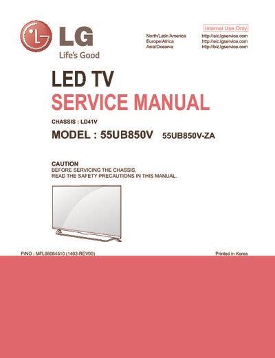 Lg 55ub850v 55ub850v Za Led Tv Service Manual