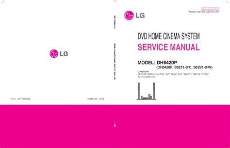 Lg Dh6420p Service Manual And Repair Guide