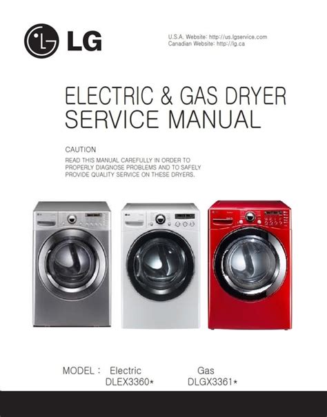 Lg Dlex3360v Dlex3360w Service Manual Repair Guide