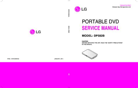 Lg Dp582b Portable Dvd Service Manual Download