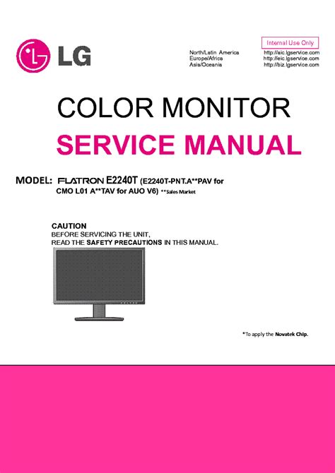 Lg E2240t Pnt Monitor Service Manual Download