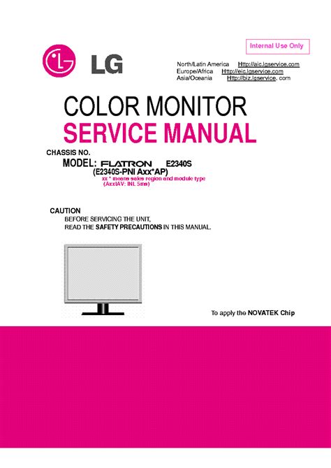 Lg E2340s Monitor Service Manual Download