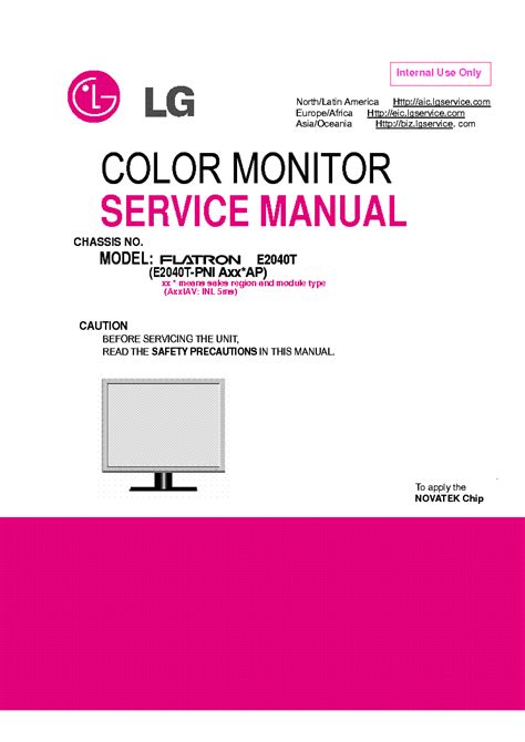 Lg E2340t Pnt Monitor Service Manual