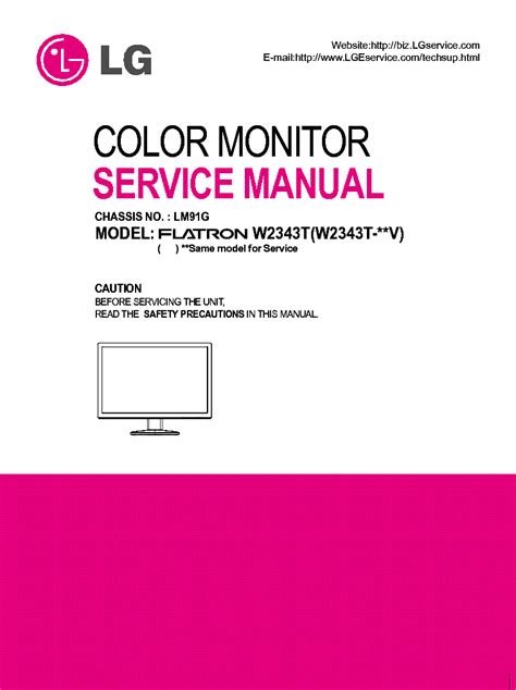 Lg E2342t Monitor Service Manual Download