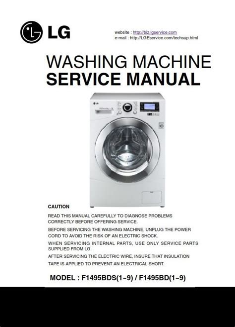 Lg F1409tds Service Manual And Repair Guide