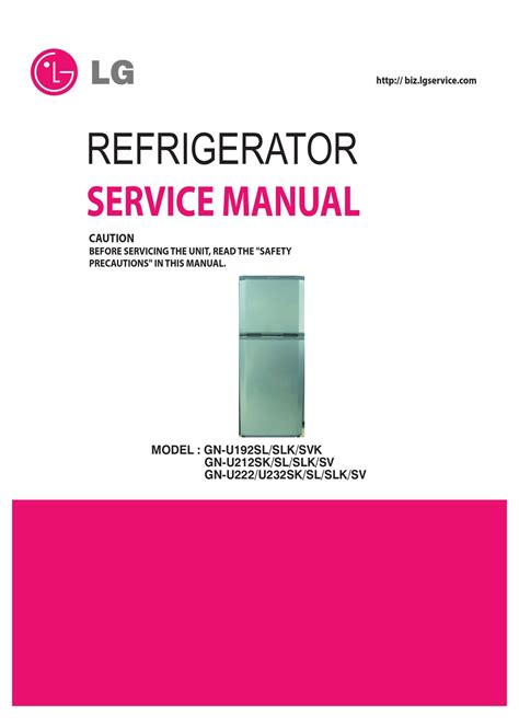 Lg Gn 253vw Service Manual Repair Guide