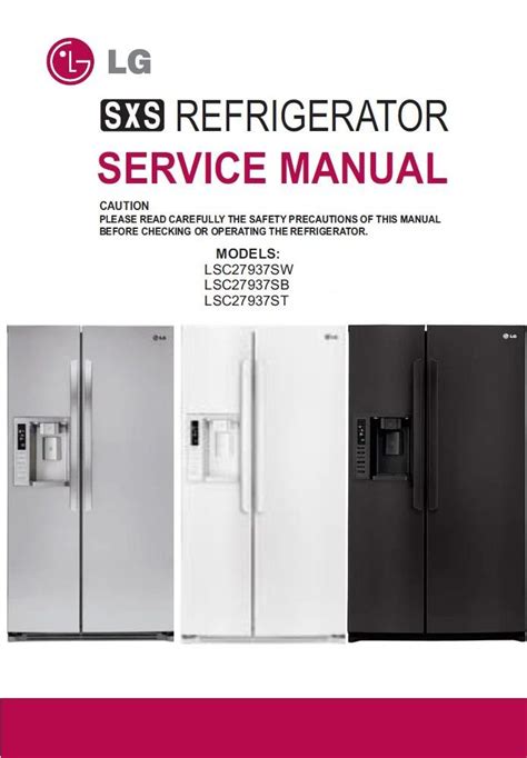 Lg Gr B207nis Refrigerator Service Manual