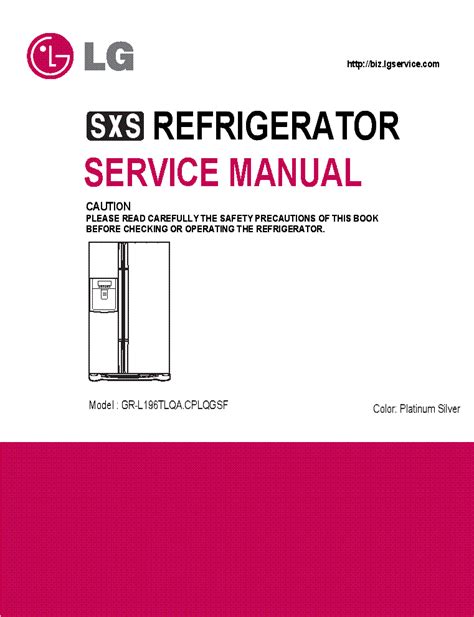 Lg Gr B429blqk Service Manual And Repair Guide