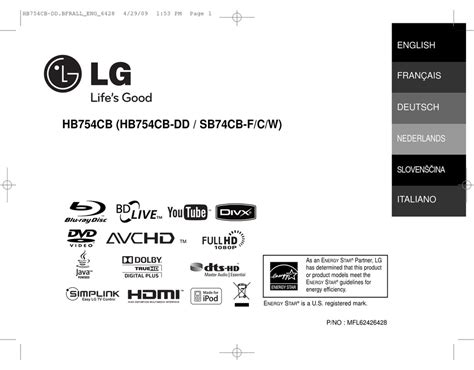 Lg Hb754cb 3 1ch Blu Ray Receiver System Service Manual