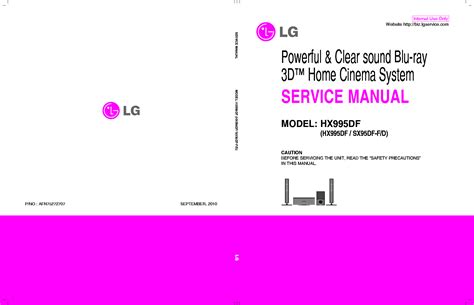 Lg Hx995df Service Manual And Repair Guide