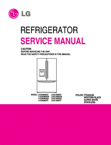 Lg Lfx21960 Lfx25960 Series Service Manual Repair Guide