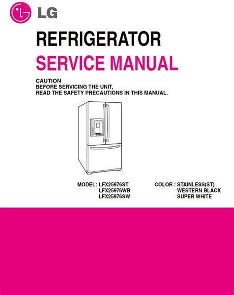 Lg Lfx21975st Service Manual Repair Guide