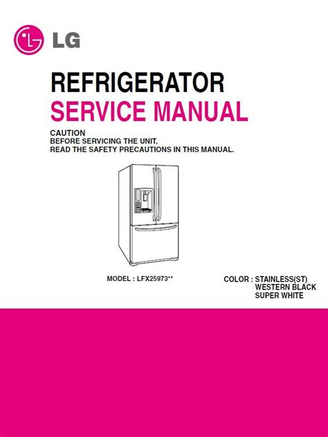 Lg Lfx25973sb Service Manual Repair Guide