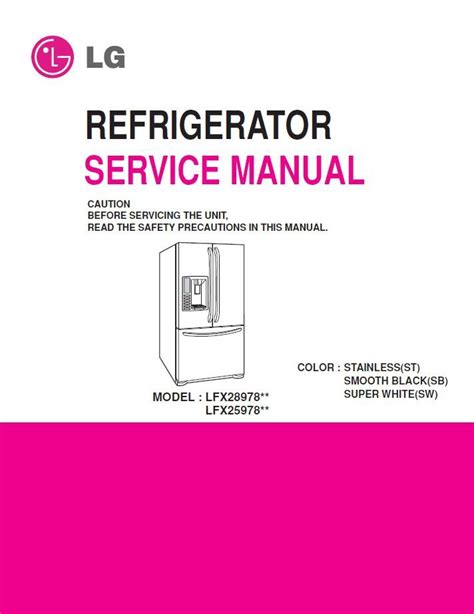 Lg Lfx28978sb Service Manual Repair Guide