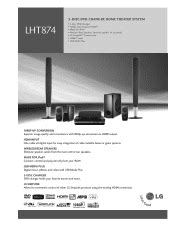 Lg Lht874 Home Theater System Service Manual