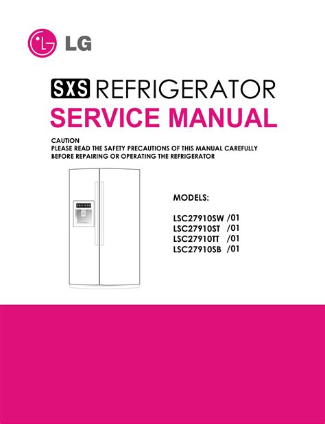 Lg Lsc27910tt Service Manual Repair Guide