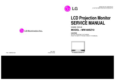 Lg Mw 60sz12 Lcd Tv Service Manual Download