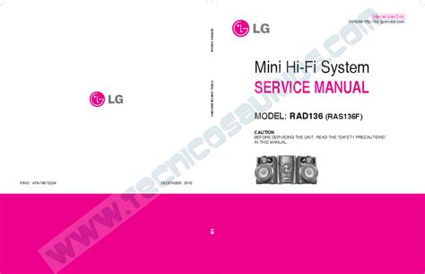 Lg Rad136 Ras136f Mini Hi Fi System Service Manual Download