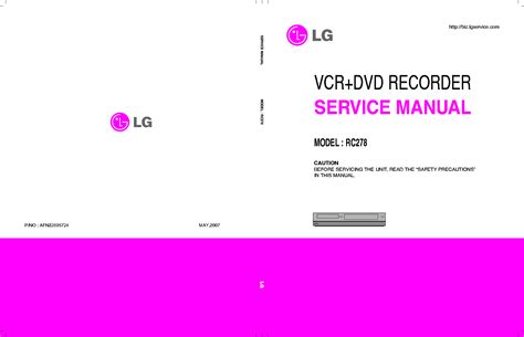 Lg Rc278 Service Manual Repair Guide