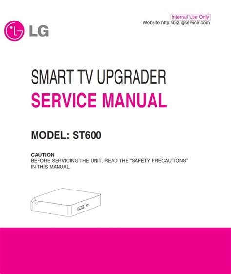 Lg St600 Media Player Service Manual Repair Guidef